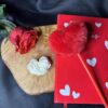 Fondant rose en coeur senteur cerise 20g