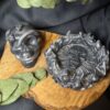 Cendrier Skull noir et argent