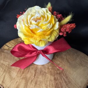 Bouquet bougie senteur bois de rose