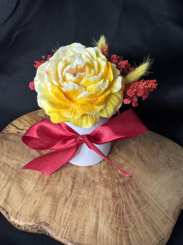 Bouquet bougie senteur bois de rose