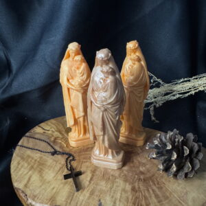 Fondant statuette la vierge et l'enfant senteur citrouille blanche ambrée