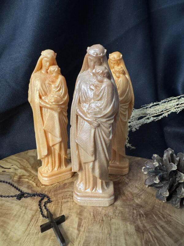 Fondant statuette la vierge et l'enfant senteur citrouille blanche ambrée – Image 2
