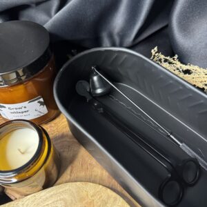 Outils d'extinction pour bougie et la boite de rangement (noir)