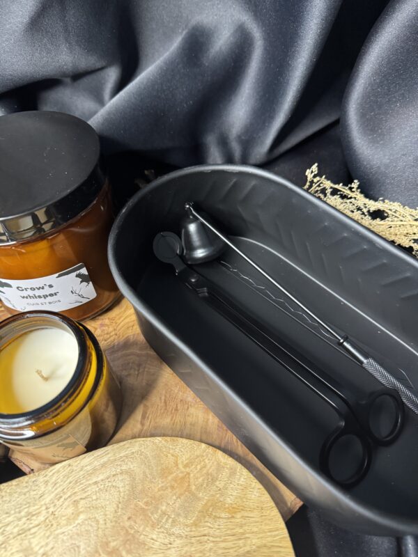 Outils d'extinction pour bougie et la boite de rangement (noir)