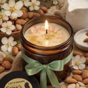 Bougie Bijou Lait d’amande 300g - +50h